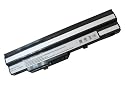 Super-Capacity Li-ion Battery For MSI Wind U90 U90X U100 4211series replace for BTY-S11 BTY-S12 3715A-MS6837D1 14L-MS6837D1 6317A-RTL8187SE TX2-RTL8187SE series Ac Laptop Notebook Main Battery Black Color [5200mAh 6 Cells]