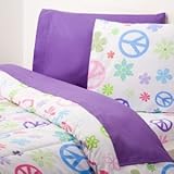 Extra-Long Twin Sheet Set, Peace Signs