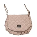 Small Quilted Cross Body Fashion Bag Nude Pink