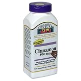 21st Century Cinnamon, 500mg, 120 Vegicaps (Pack of 3)