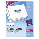 Avery 6871 White laser labels for color printing, 1 1/4 x 2 3/8 label, 450 labels/pack 41jsjX6NhCL. SL160 Avery 6871 White laser labels for color printing, 1 1/4 x 2 3/8 label, 450 labels/pack