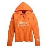 Harley-Davidson� Ladies Tangerine Activewear Hooded Sweatshirt Hoodie-LIMITED EDITION.... by Harley-Davidson�