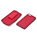 New Walleva Holster Case for iPhone 5C with Belt Clip - Multiple Options Available (Red)