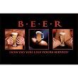 (24x36) Beer How Do You Like Yours Served Sexy College Girls Art Print Poster