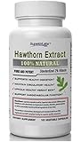 #1 Quality Hawthorn Extract by Superior Labs - Non Synthetic! 300mg, 120 Vegetable Caps - Made In USA, 100% Money Back Guarantee