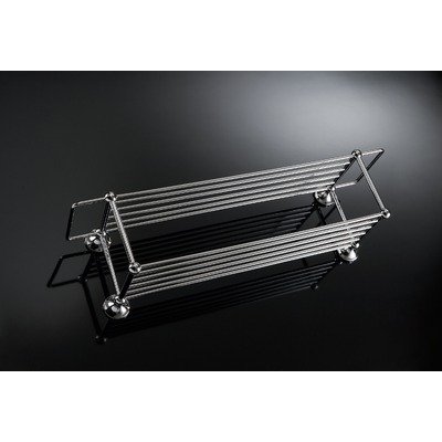 Detail image Vanessia Double Towel Rack in Polished Chrome