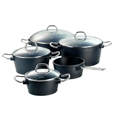 Fissler Topfset Black Edition 5-teilig, Aluguss silber