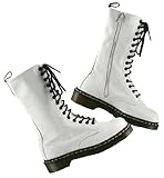 Dr. Martens 1B99, 14 Eyelet, Womens Napa Leather Boots, White