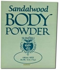 Sumeru Garden Herbals - Herbal Body Powders, Sandalwood .25 oz
