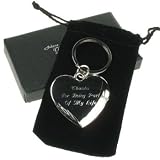 Personalised Silver Plated Diamonte Heart Shaped Keyring, Personalised Gifts for Her, Engraved Keyrings