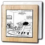 Review 3dRose LLC  / Fly In Therapy Getting In Touch With Inner Maggot - 6 Inch Tile Napkin Holder