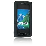Black Silicone Skin Cover Case Cell Phone Protector for LG DARE 9700