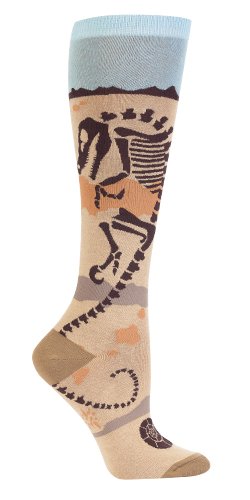 Sock It To Me Paleo Party Dinosaur Skeleton Knee High Socks
