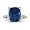 7ct Sapphire Rough Cut Diamond Ring Set in Sterling Silver [Jewelry]