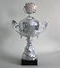 Sports : Pokal / 28,5 cm H&ouml;he / mit Deckel / 11705-02