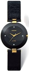 Rado R22828715 Coupole Mens Watch - Black Dial Black Tone Ceramic Quartz
