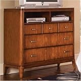 Wynwood 1769-66 Cypress Pointe Media Chest in Amber