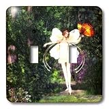 Renderly Yours Fairies - Fairy And Butterfly - Light Switch Covers - double toggle switch