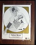 Nolan Ryan - Tim Fallon - Texas Rangers plaque