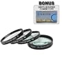 Digital Concepts 77mm +1 +2 +4 +10 Close-Up Macro Filter Set with Pouch For Specific Nikon Lenses (Models Specified In Description) + DB ROTH Microfiber Cleaning Cloth