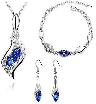 Austrian crystal diamond fashion jewellery set with swarovski element 1083