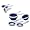 image Progressive International Set of Collapsible Measuring Cups and Spoons, Blue