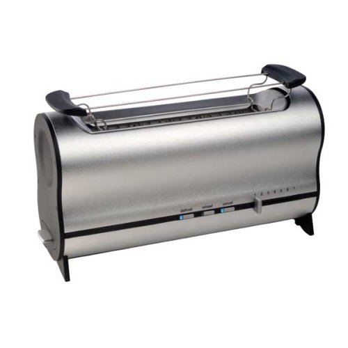 Edelstahl Toaster mit Brötchenaufsatz