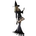 Zauberhafte Hexe Zauberin in schwarz * Karneval Kost�m Fasching Halloween 32 - 36