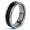 7mm Flat Titanium Ring with Black Carbon Fiber Inlay - Size 10
