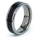 7mm Flat Titanium Ring with Black Carbon Fiber Inlay (Sizes 8-12)