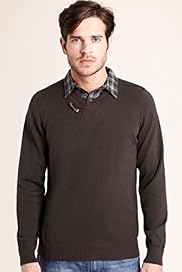 North Coast Pure Cotton Shawl Collar Mock Shirt Jumper
