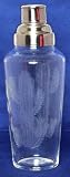 Individually Hand Etched Cactus Glass Shaker 11"