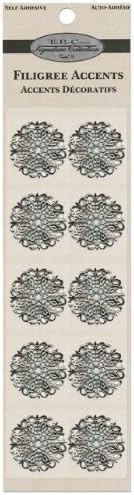 The Paper Company, P85100, Flat Flower Silver