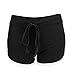 Chen Women Girls Ladies Fashion Yoga Mini Hot Gym Summer Shorts Pants (US S) Black