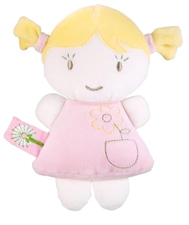 Dandelion Pink Organic Toy Baby Doll, Blonde