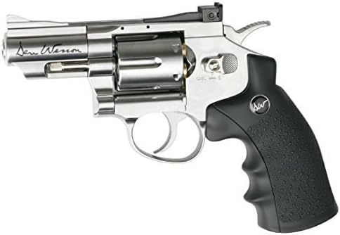 ASG Dan Wesson CO2 Powered Pellet Air-Revolver, Silver, 2.5" by Western Sports Distribution