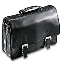 Briefcase Urban Styling Reaction Soft Leather in Black by Kenneth Cole