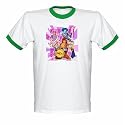 Doodlebops Shirts - Pink Starburst Cotton Youth Ringer T-Shirt