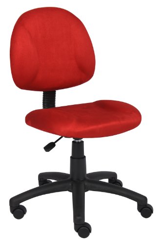 Boss Red Microfiber Deluxe Posture Chair