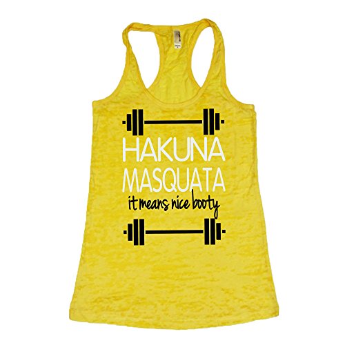 She Squats Clothing Hakuna Masquata Burnout Gym Tank Top
