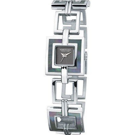 Kenneth Cole Ladies Smart Black Dial Two Toned Open Links Bracelet Watch KC4525