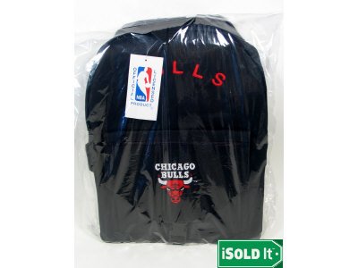 NBA Chicago Bulls Embroidered Canvas Backpack Book Bag