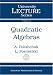 Book Quadratic Algebras (University Lecture Series)