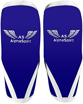 AlphaSport Knee Sleeves(1 Pair)(Blue X-Large(40-43 cm)
