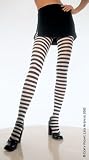 Plus Size Stripe Tights