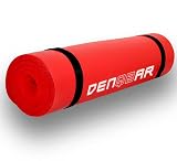 Produkt-Bild: Denqbar Yogamatte / Gymnastikmatte 190 x 60 x 1,5 cm rot f&uuml;r Yoga, Pilates und Aerobic, T&Uuml;V gepr&uuml;ft