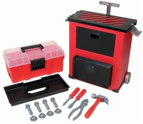 Childrens Toyshop  Toys : Lanard Workman Deluxe Rolling Tool Box : Color may vary
