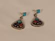 Multi Stone Indian Jewelry Earrings - ER-0071