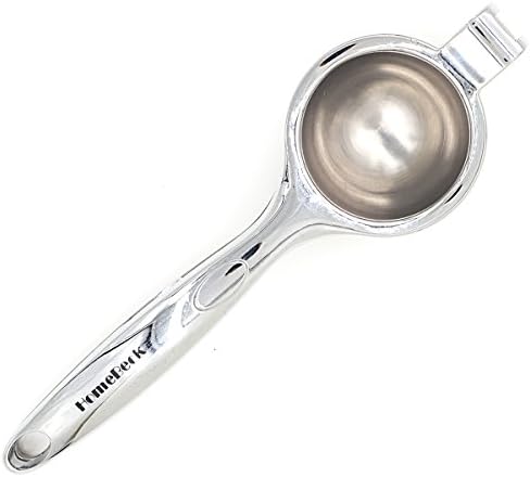HomeBeck® Stainless Steel Lemon Squeezer,Lime Juicer,Citrus Press,Big Comfortable Grip for Trendy Cooks,Professional Manual Citrus Juice,Sliver