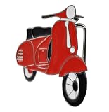 Buckle Rage Red RETRO Vespa Moped Hip Enamel Belt Buckle Scooter Red One Size